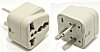 737.000 W Reiseadapter 3-polig Steckerseite Israel 10 A Buchsenseite universal Farbe weiß Auslaufartikel