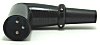 XLR 188 W XLR-Kabelstecker 3 polig abgewinkelt schwarz Zugentlastung Knickschutz für max. 8 mm