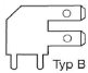 F 5131281.11 Flachstecker abgewinkelt Typ B 2.8 x 0.8 mm messing blank