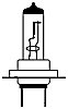 501206714 (RoHS) Halogenlampe Auto H7 12 V 55 W Sockel PX26d DxL 11 x 55.5 mm