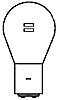 424842525 Straßen + Schienenverkehr Niedervolt Glühlampen 40 V 25/25 W 250/250 Lumen Sockel