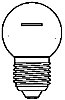 427871025 Straßen + Schienenverkehr HochvoltGlühlampen 130 V 25 W 190 Lumen klar Sockel E27