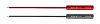 2-265-1 BERNSTEIN Prüfspitzen rot Klinge aus 1 mm Stahldraht mit Bananenstecker-Anschluß