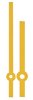 ZEIGERSATZ 28 (RoHS) Zeigersatz 28 58/44 mm (Min/Std) Ausführung Aluminium eloxiert poliert Farbe