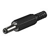 HS 2150 (RoHS) Niederspannungsstecker 2.1/5 mm Schaftlänge 14 mm Griffkörper kantig