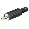 HS 1540 Niederspannungsstecker 1.5/4.0 mm Schaftlänge 9 mm Griffkörper kantig