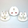 71.311.543 KSW (RoHS) Adapter 2-polig Steckerstifte flach drehbar Australien USA China Argentinien Buchsenseite
